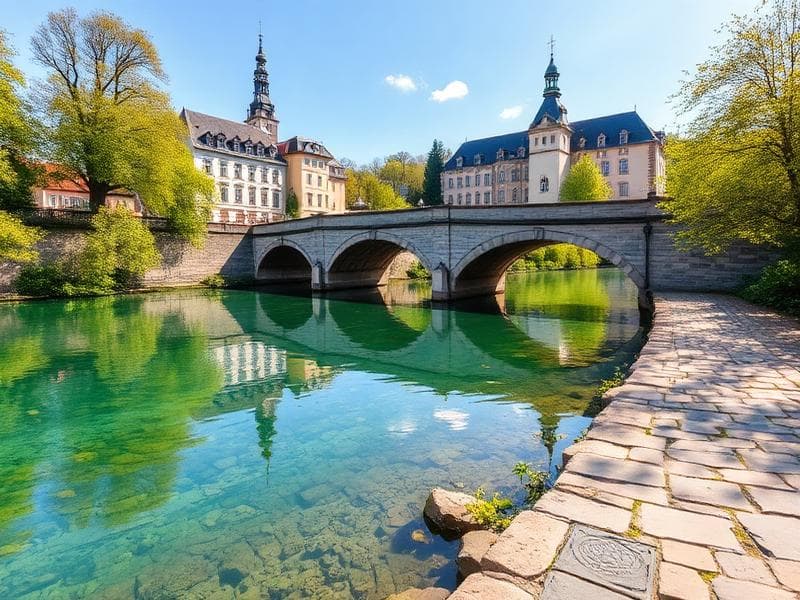 Echternach Lake Loop hiking trail in Luxembourg - Easy difficulty, 6 km distance